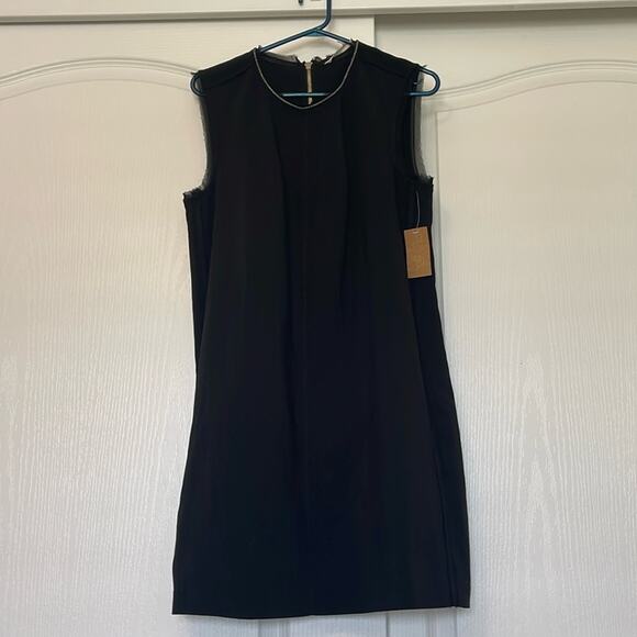 Rachel Roy Little Black Shift Dress Sz M - Picture 1 of 11